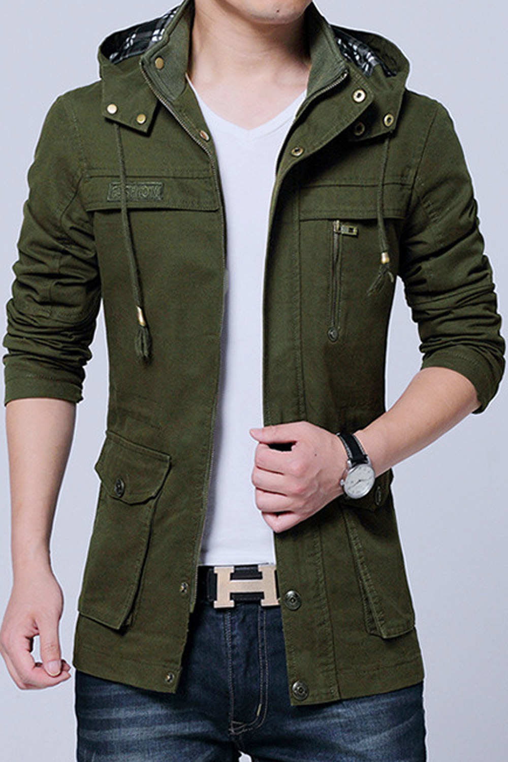 zara mens khaki jacket