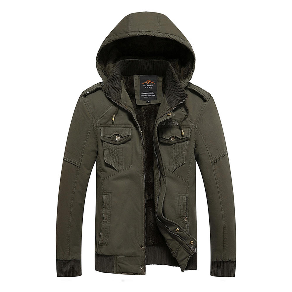 Zara Beez Men Thick Layered Drawstring Winter Jacket
