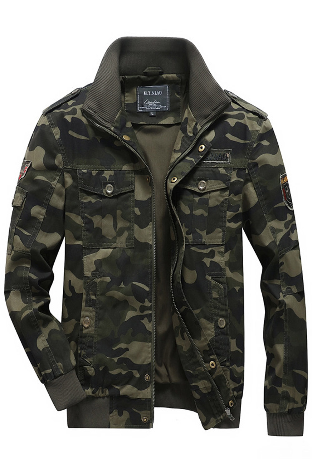 camouflage jacket zara man