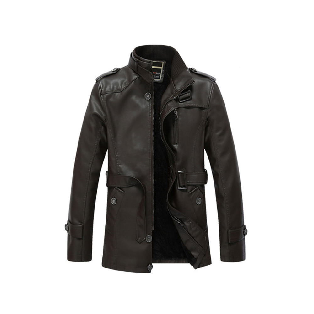 Zara Beez Men Buckle Belt Zip Out Leather Jacket (660 x 660 Pixel)