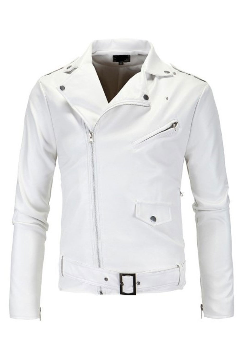 white leather jacket mens zara