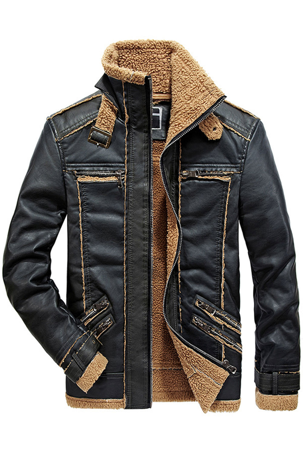 zara men's jackets leather