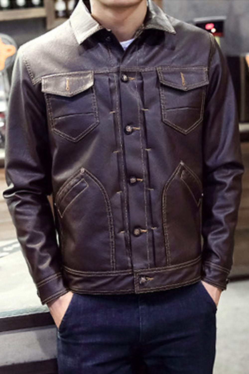 zara leather jacket
