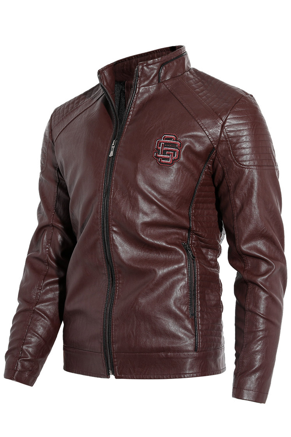 zara mens leather bomber jacket