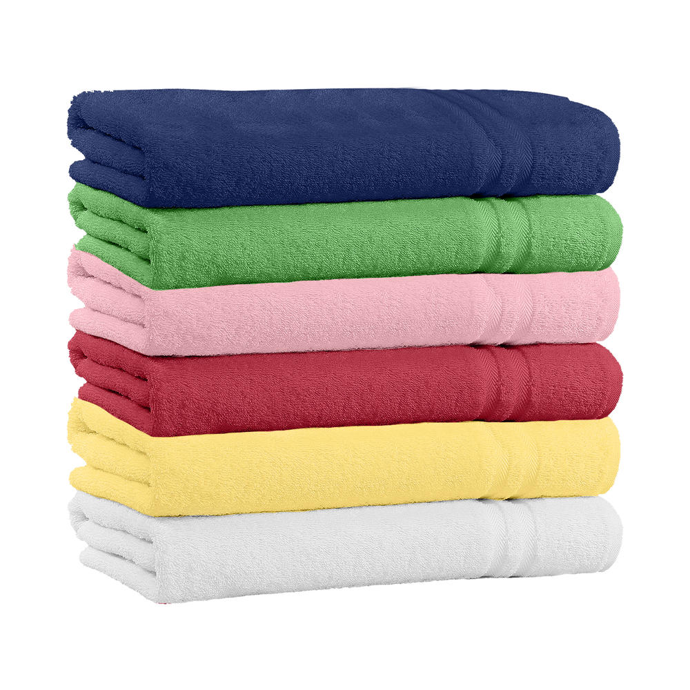 Home Sweet Home Dream Inc 100% Cotton 4-Pack Bath Towel Sets - Extra Plush & Absorbent Bath Towels - 54" L x 27" W