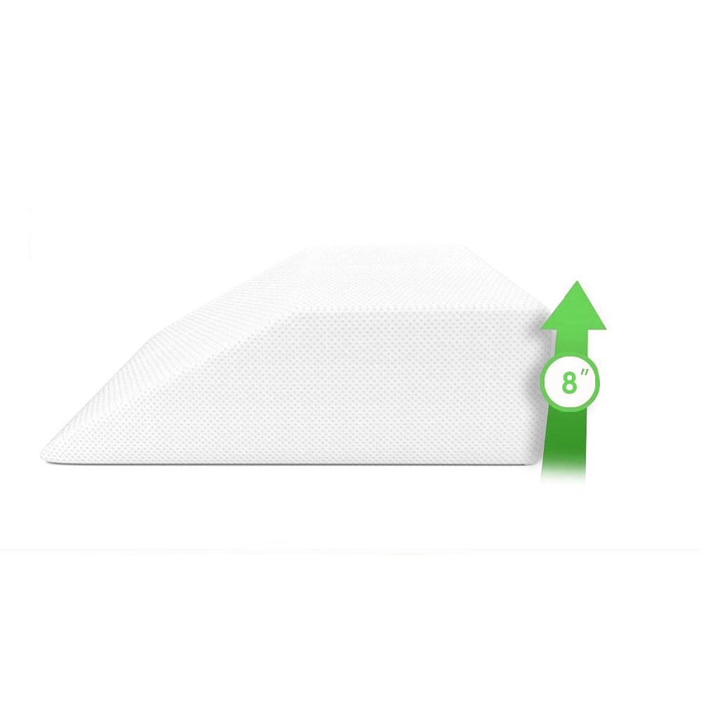 Home Sweet Home Dreams Leg Rest Wedge Pillow with Memory Foam Top - Elevating Pillow for Leg and Knee Pain - Removable Cover