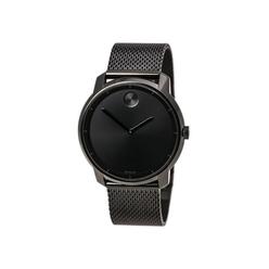 Movado Bold Men's Black Dial Stainless Steel Mesh Watch 3600261