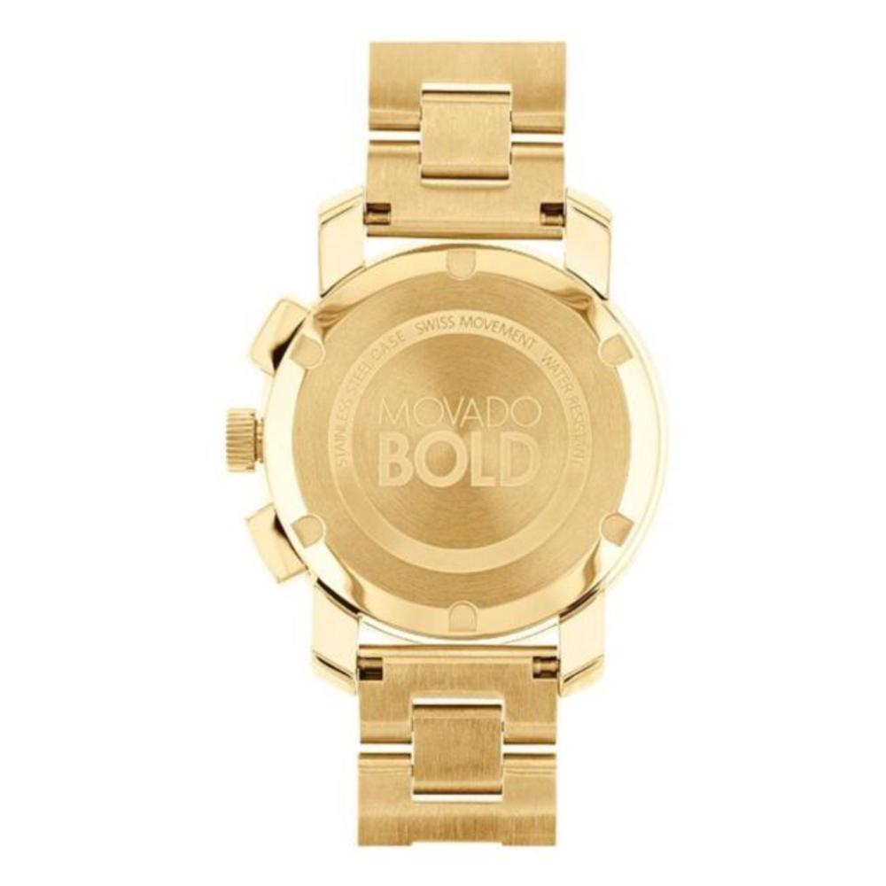 Movado Bold  Chronograph Gold Metallic Dial Unisex Watch 3600358