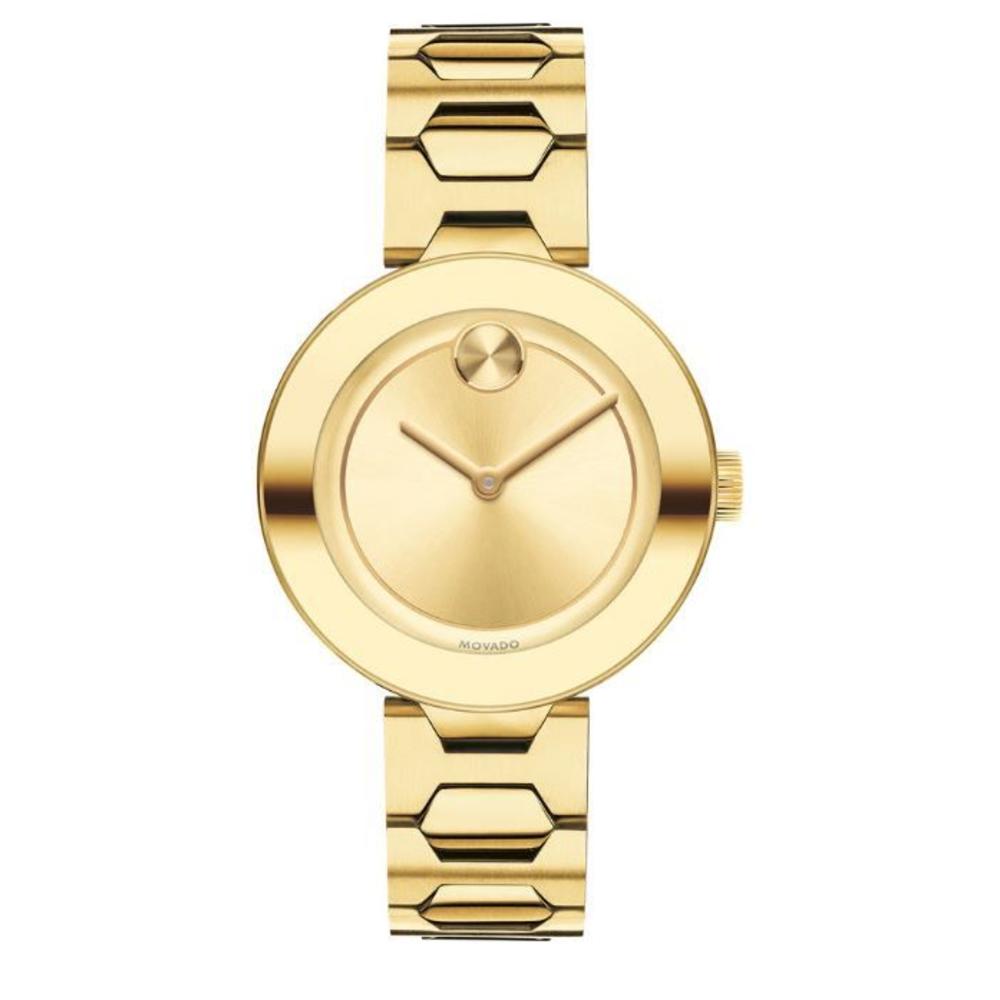 Movado Bold Gold Dial Ladies Watch 3600382
