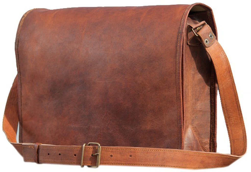 leather school bag satchel