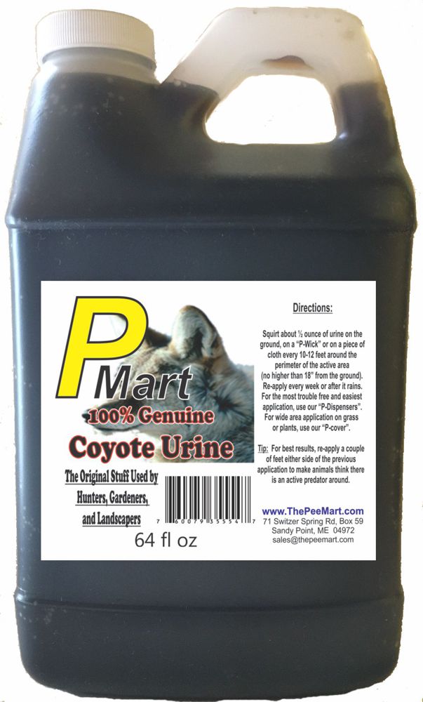 The Pee Mart - Coyote Urine 64 fl oz Bulk Filler!
