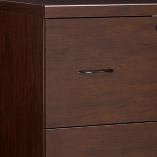 Z Line Designs 2 Drawer Lateral File Espresso Cabinet With Black Accents