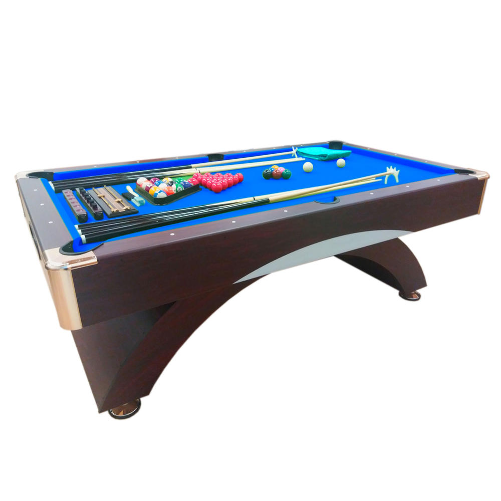 simba usa inc 8' Feet Billiard Modern Pool Table Snooker Full Set Accessories 8FT Bellagio Blue