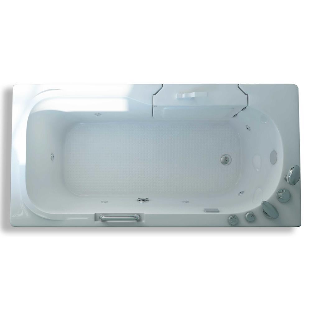 Simba USA Whirlpool bathtub with door hydrotherapy Walk-in 60” x 30” 6 jets DOLLY