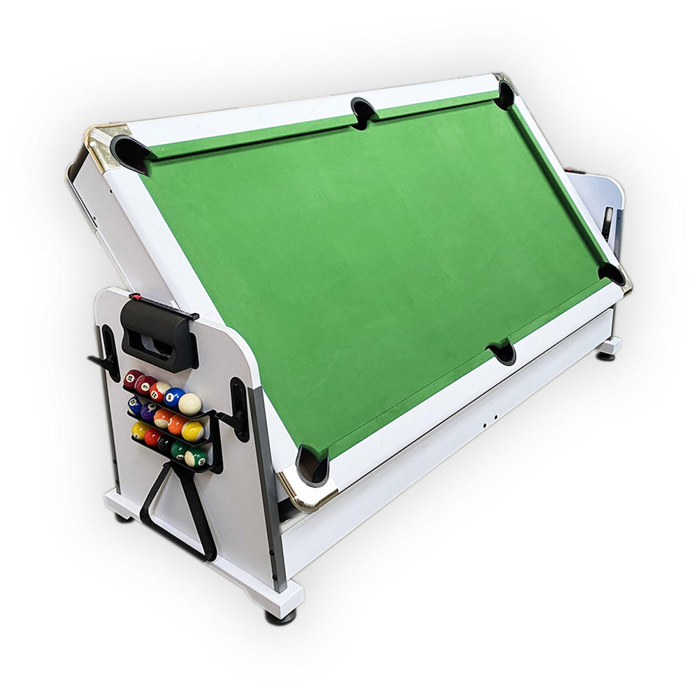 SIMBAUSA 7FT Multi Games Pool Table Green Air Hockey Table Tennis Table Top – Emerald