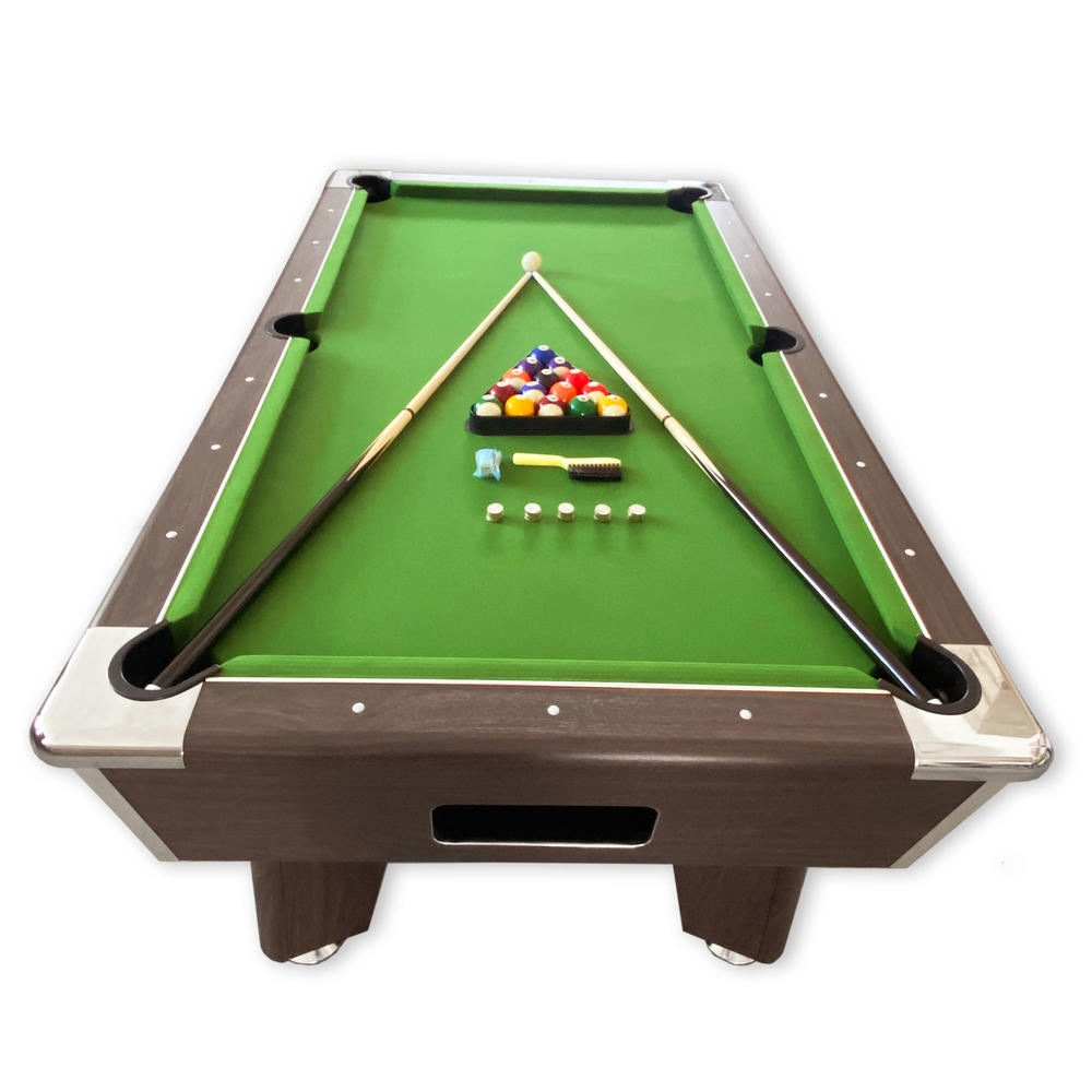 SIMBAUSA 7FT Coin Operated Pool Table green – Competition