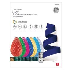 GE Color Effects 8-Marker Color Changing Light Bulb Christmas Pathway Markers