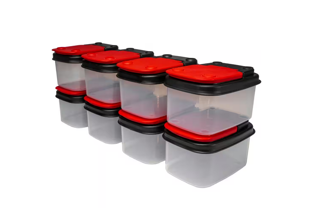 8-Pack QT Storage Bins Husky 26008BLK-HD 1007643092
