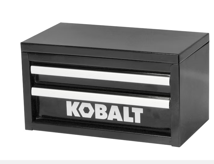 Kobalt Mini 10.83-in 2-Drawer Black Steel Tool Box kobalt #54195 #5265406