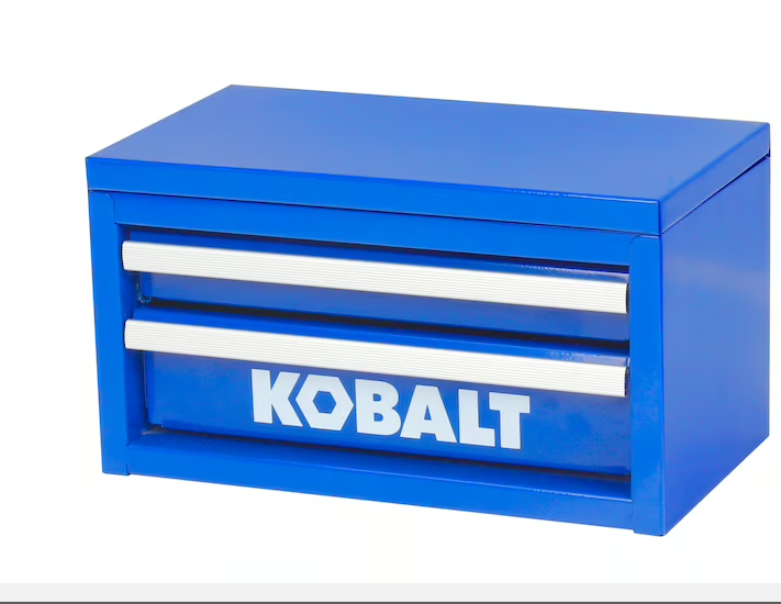 Kobalt Mini 10.83-in 2-Drawer Blue Steel Tool Box kobalt  #54196 #5265407