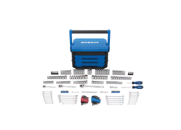 KOBALT Kobalt 227-Piece Standard (SAE) and Metric Polished Chrome