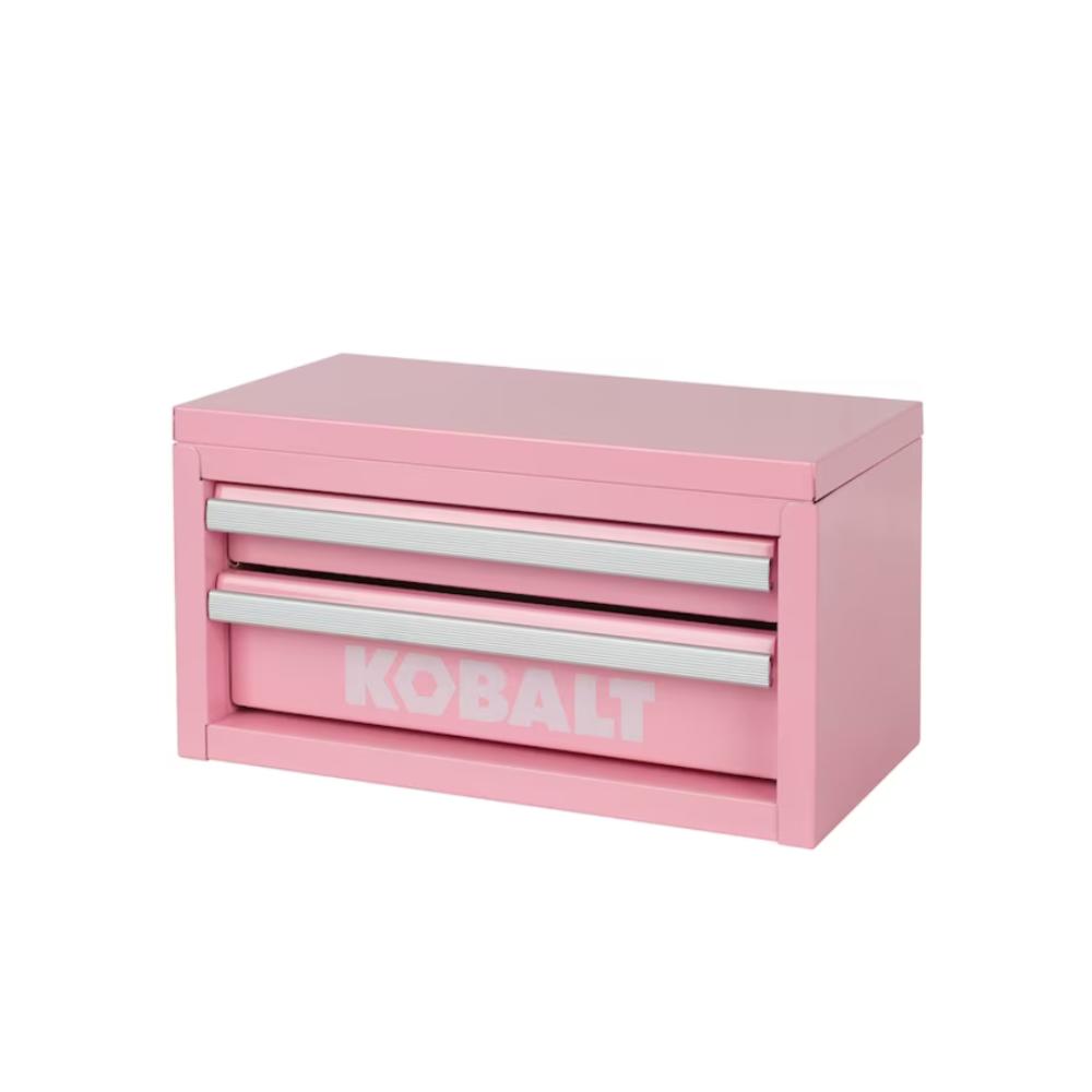 Kobalt Mini 10.83-in 2-Drawer Pink Steel Tool Box Item #5462039 |Model #54422