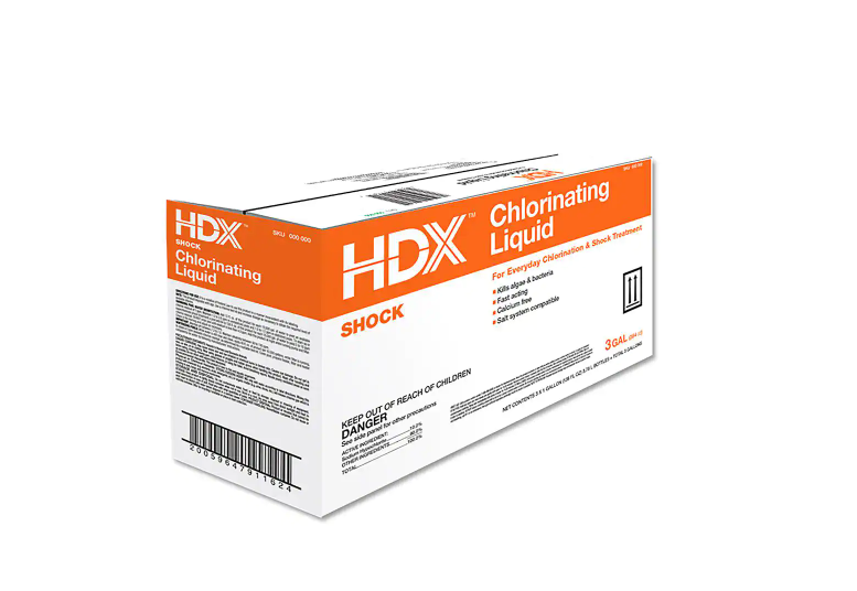 Home Depot 128 oz. Chlorinating Liquid (3-Pack) HDX # 30128HDX # 1002762476