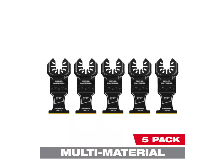 Milwaukee 1-3/8 in. Carbide Universal Fit Extreme Wood and Metal Cutting Multi-Tool Oscillating Blade (5-Pack) Milwaukee # 49-25-1526 # 10