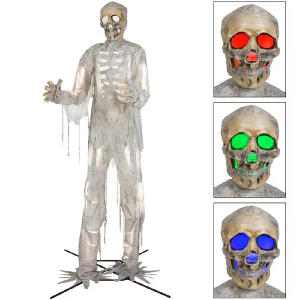 Haunted Living 12-ft LED Lighted Mummy Animatronic Item #5279607 ...