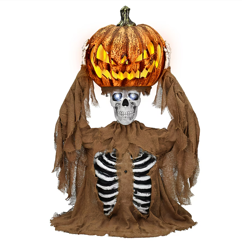 Haunted Living 4-ft LED Pop Up Pumpkin Head Animatronic with