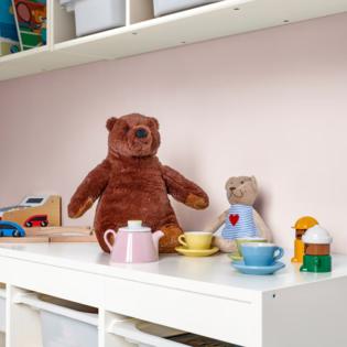 IKEA Soft toy, brown bear, 11 Designed in Sweden DJUNGELSKOG