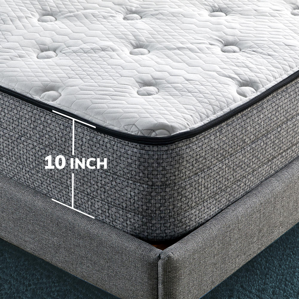 SLEEPINC. 10 Inch Memory Foam and Innerspring Hybrid Mattress, Cushion Firm Feel