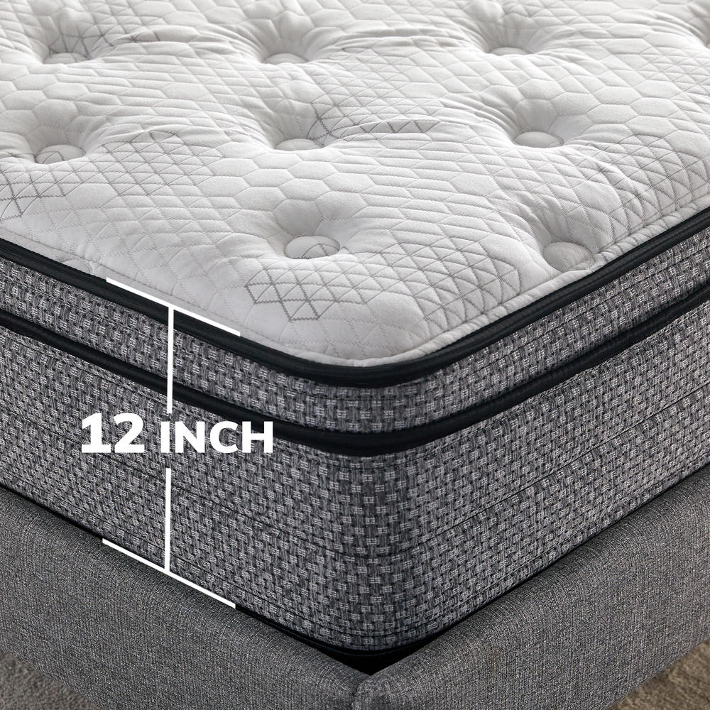 SLEEPINC. 12 Inch Memory Foam and Innerspring Hybrid Mattress, Cushion