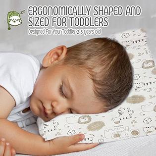 Keababies Toddler Pillow With Pillowcase 13x18 Soft Organic