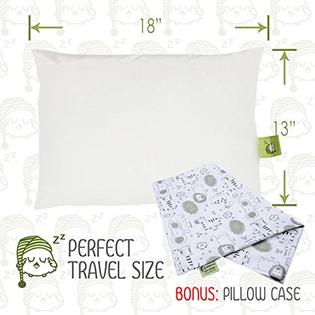 Keababies Toddler Pillow With Pillowcase 13x18 Soft Organic