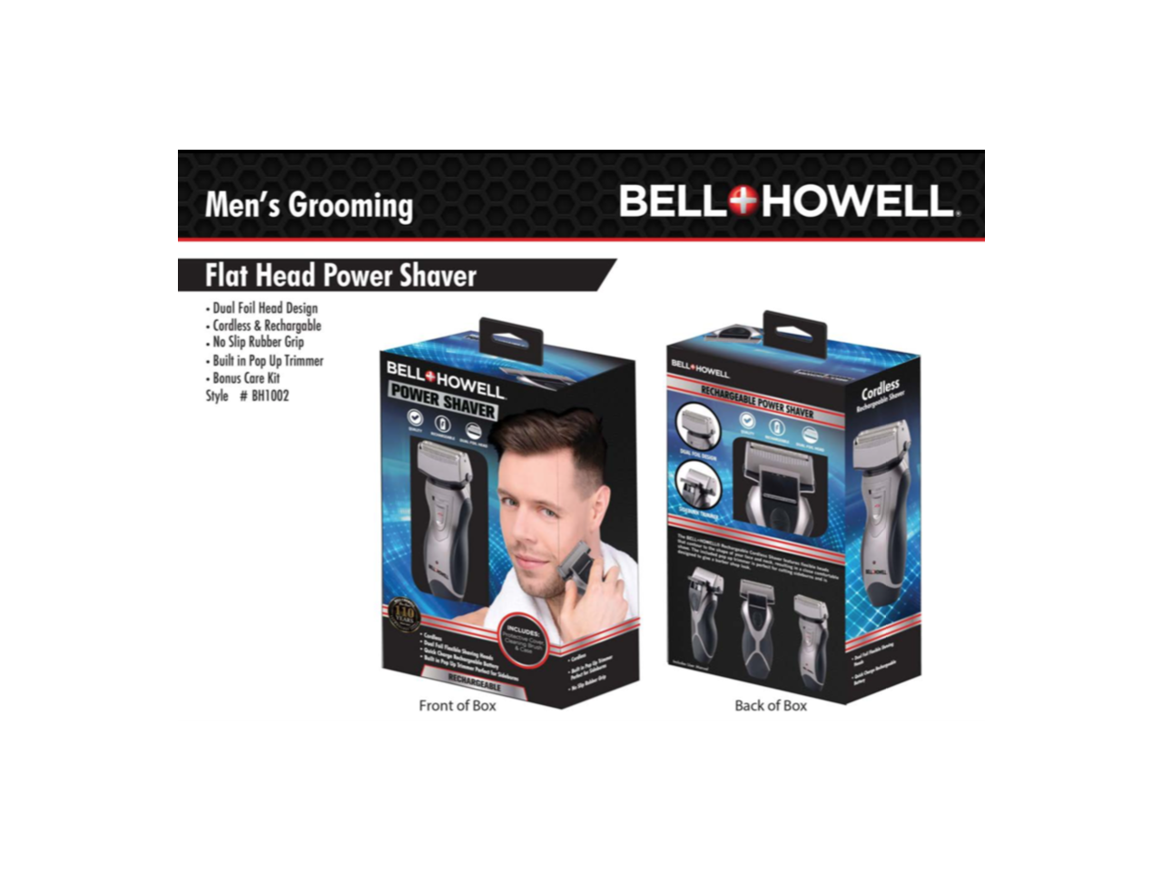 Bell howell rechargeable power shaver clearance