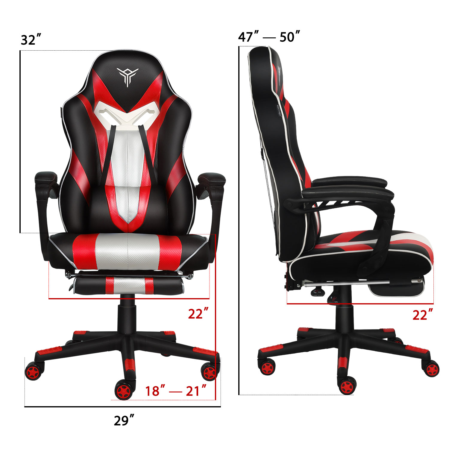 Elecwish gaming chair red Clearance