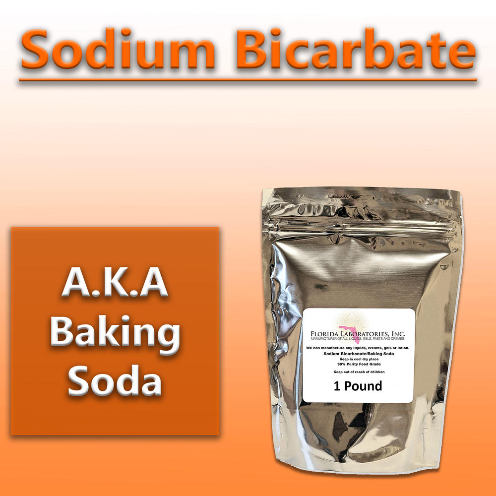 Florida Laboratories, Inc. Sodium Bicarbonate, 1 Lb (Pound), Baking