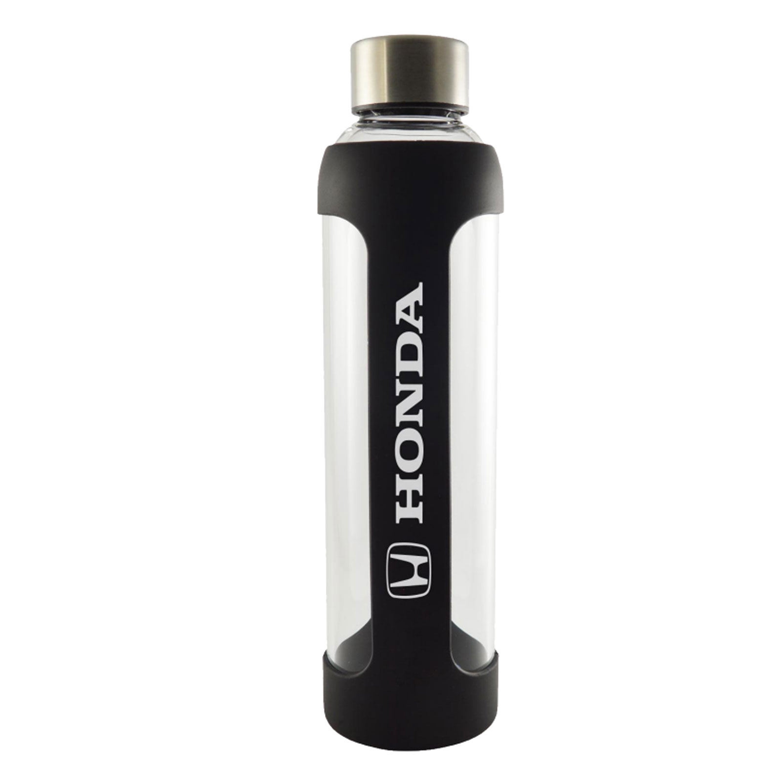 Au-Tomotive Gold Official Licensed for Honda Fusion Glass Water Bottle Black 20 oz