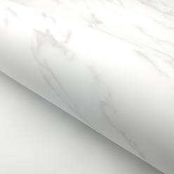 RoyalWallSkins Matte White Marble Interior film - 24" x 78.7" Roll - Peel & Stick Decorative Renovated Film