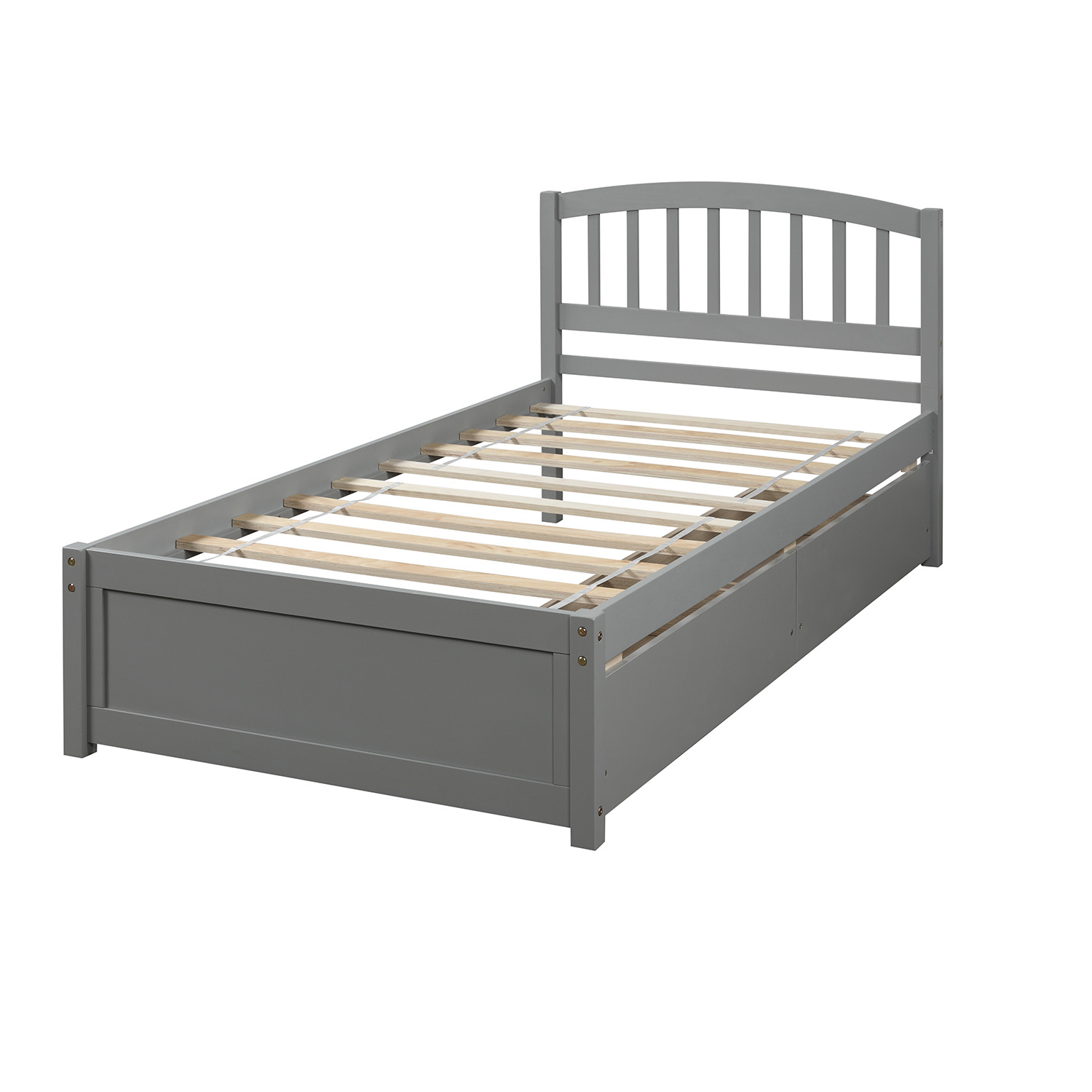 Moda Furnishings Twin Platform Storage, Platform Bed With Drawers Twin Size