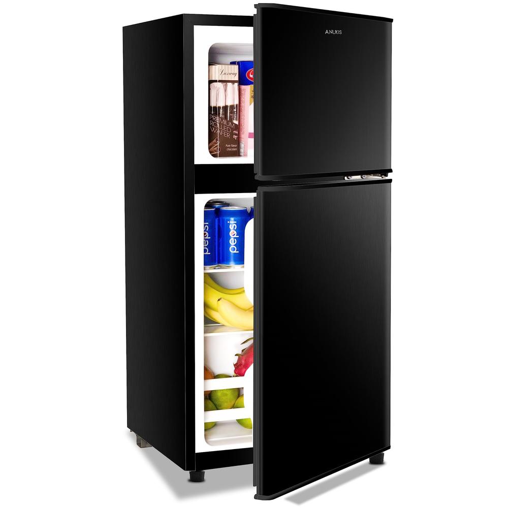 Moda Furnishings 3.2 Cu Ft. Mini Fridge With Freezer, Compact Freestanding Refrigerator With 7 Level Thermostat