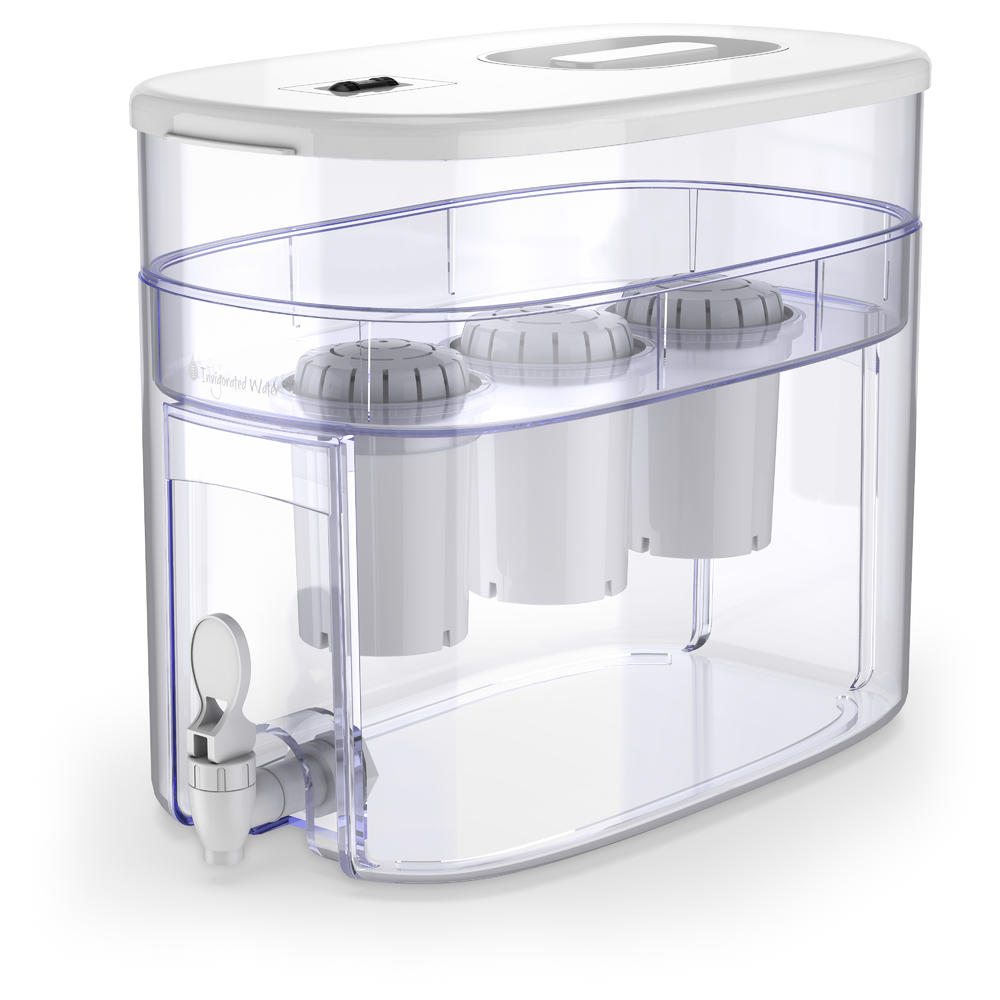 Invigorated Water pH RECHARGE 3F Alkaline Water Ionizer Machine ~ Countertop Water Filter Purifier ~ Water Alkalizer System ~ High pH Ionization