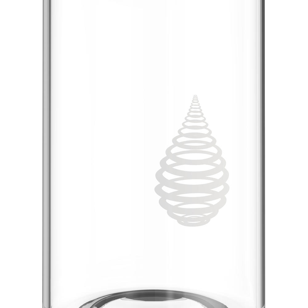 Invigorated Water pH HYDRATE 580 Single Wall Glass Alkaline Water Filter Bottle - Portable Alkaline Water Filter Ionizer - Filtered Water Bottle