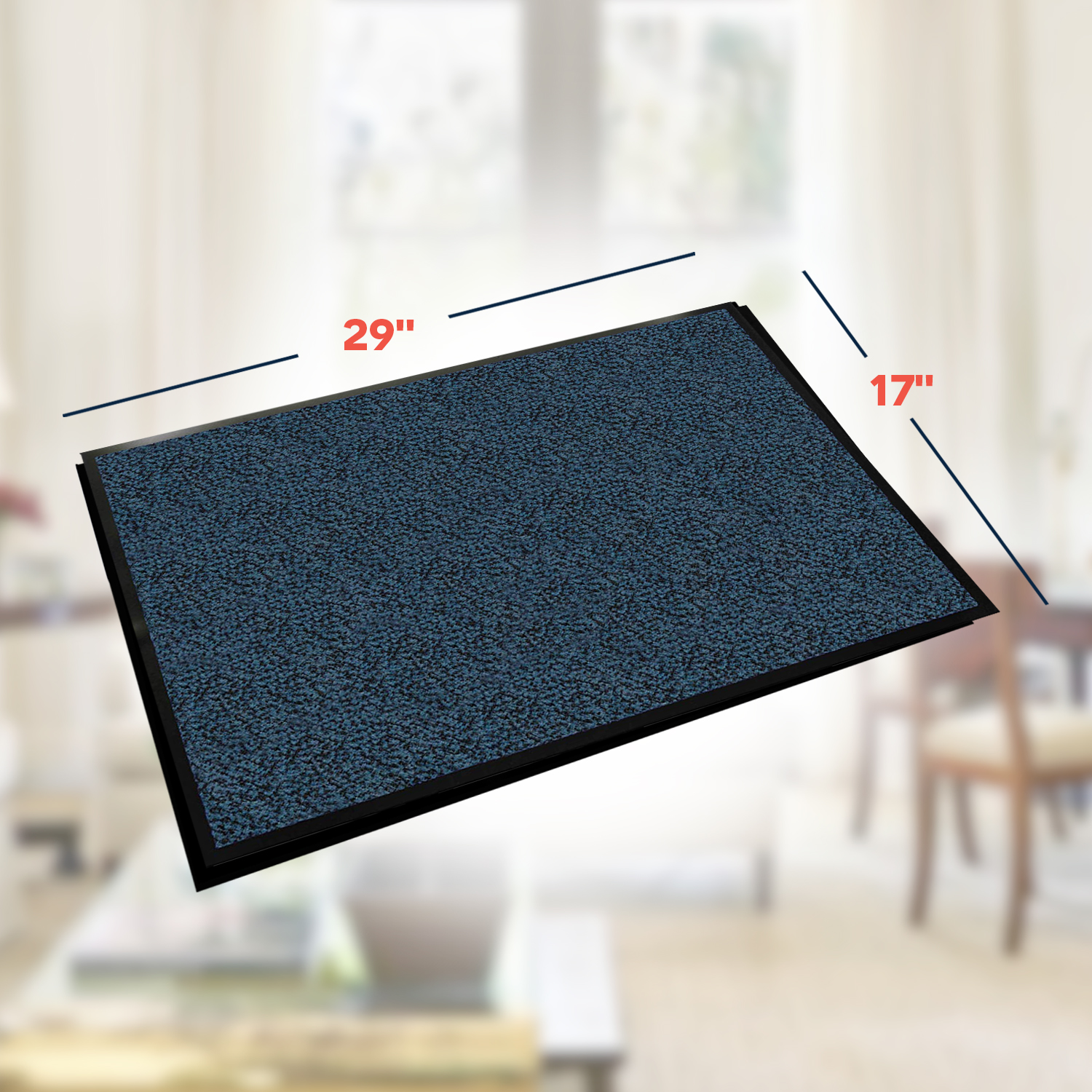 California Home Goods 2PK Ribbed Indoor Outdoor Rug for Entrance, Door