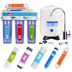 3ox 5 Stage Home Drinking Reverse Osmosis RO Water System Clear Plus All 5 Filters