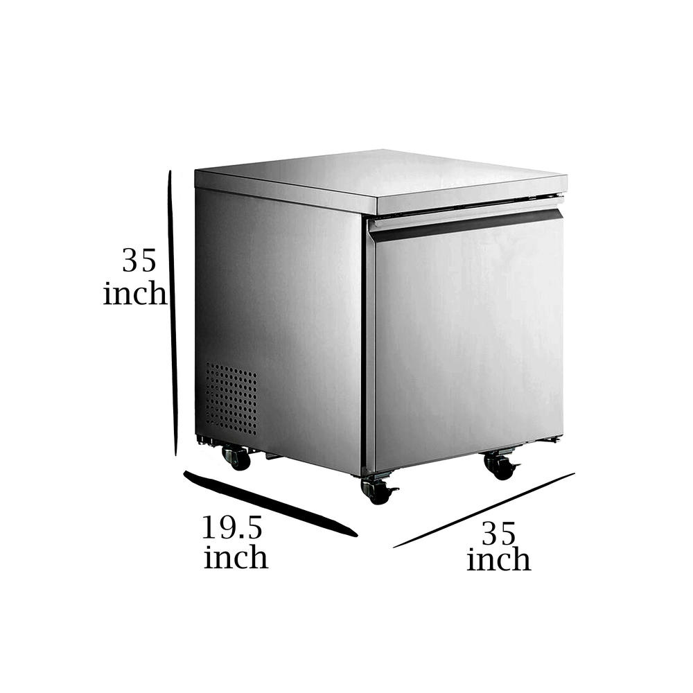 Cooler Depot 27 in. W 6.3 cu. ft. Commercial Under Counter Refrigerator in Stainless Steel