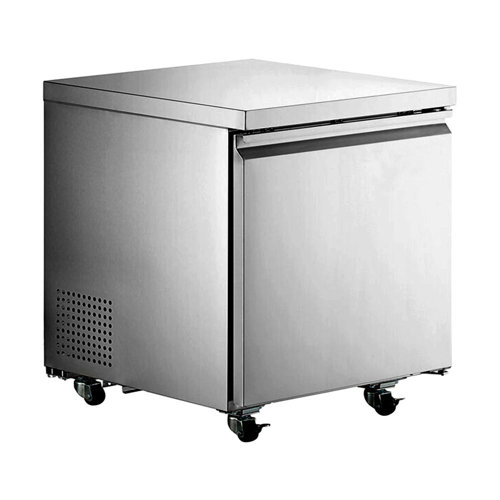 Cooler Depot 6 cu. ft. 27 in Commercial Under Counter Upright Freezer in Stainless Steel