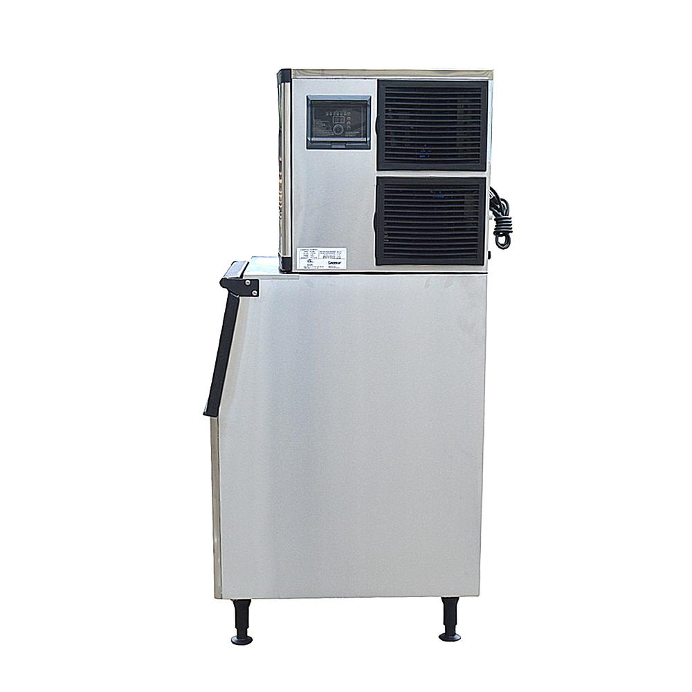 Cooler Depot 500 lbs. Cube Ice Commercial Ice Maker in Stainless Steel