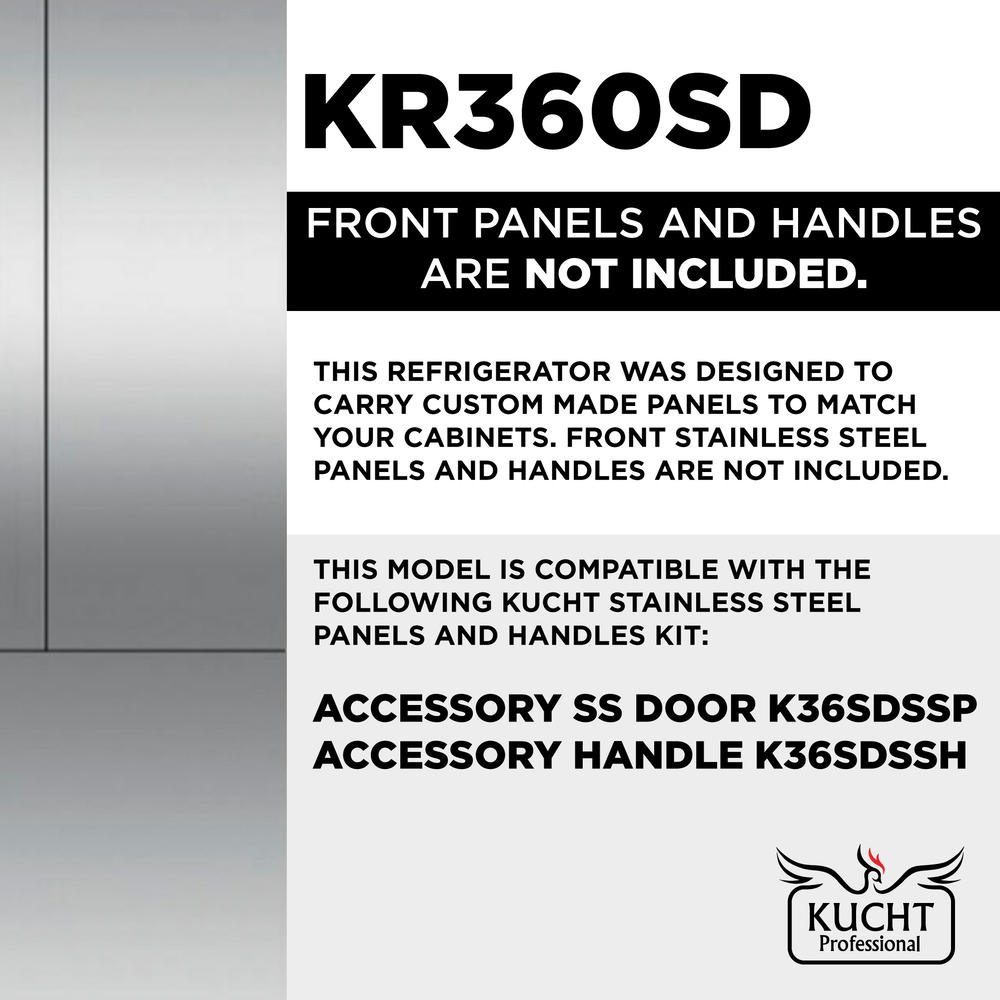 KUCHT 36" Built-In-Refrigerator